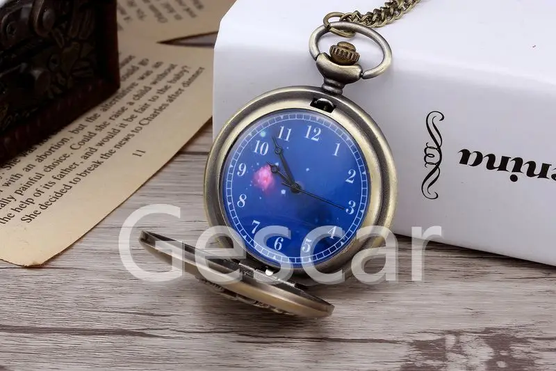 
Hot selling vintage scarf prince pendent pocket watch starry sky watch hollow out pocket watch 