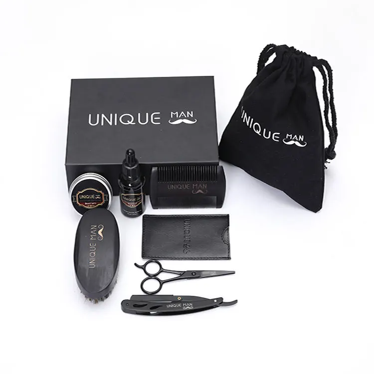 Распродажа Amazon, набор расчесок и кистей для бороды, мужское масло для бороды, деревянный набор для ухода за бородой