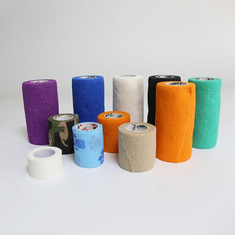 
High Quality Cheapest Price Colorful Medical Adhesive Elastic Non Woven Bandage With Ce 
