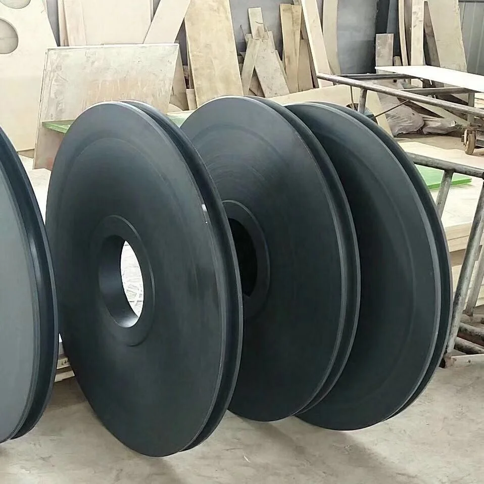 Customized material slide roller plastic mc nylon crane sheave pulley