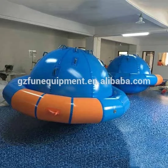 High quality inflatable blue water rocker UFO balloon inflatable planet ball saturn inflatable boat for kids and adults