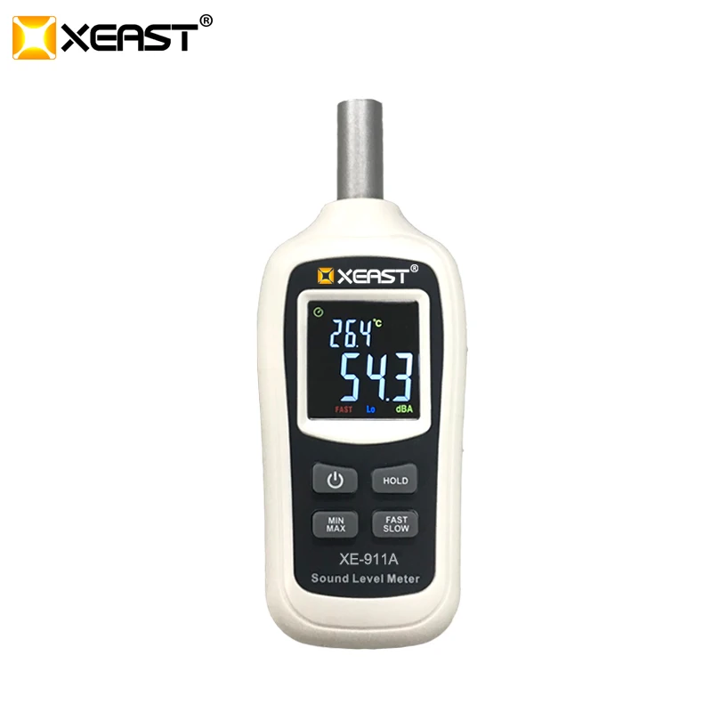 XEAST Hot Sale Handheld Digital Sound Meter  35dB~135dB Measuring Level Range With LCD Display Mini Sound Level Meter XE-911A