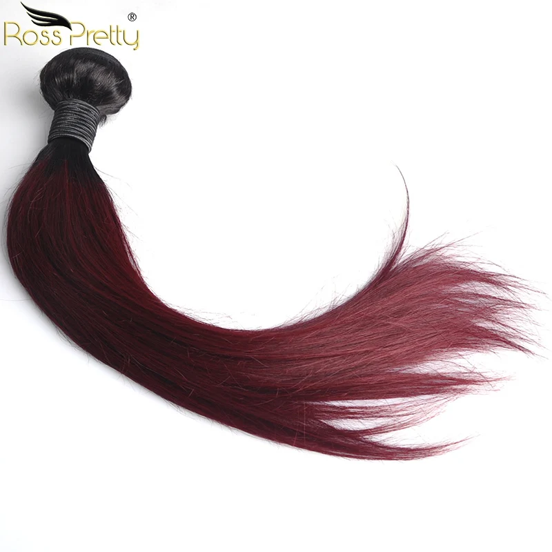 
Ross Pretty High Quality Brazilian Straight Human Hair Weft 1B 99J 12inch to 24inch Hair Bundle 
