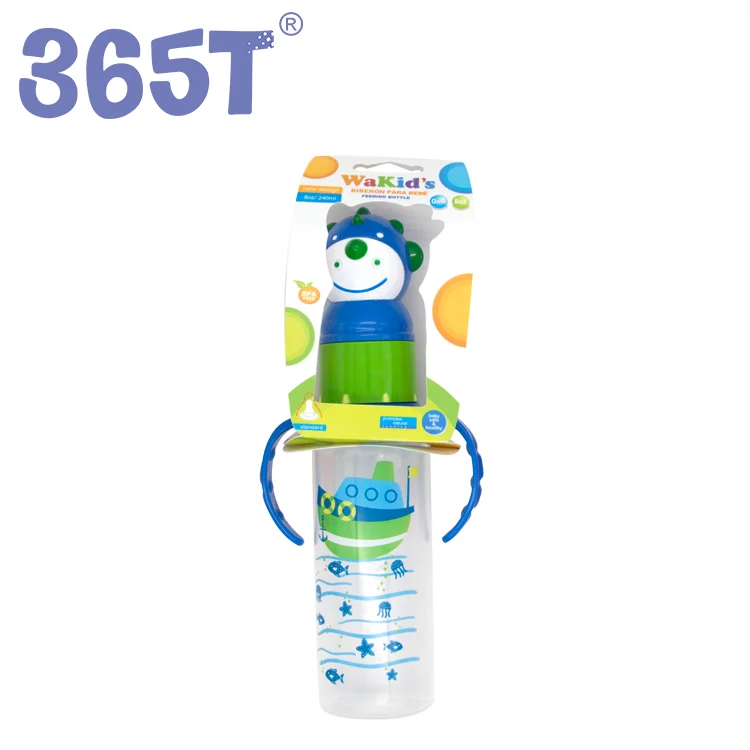 365T оптовая продажа, без БФА, оптовая продажа со склада, 240 мл pp бутылочка для кормления детей с животными