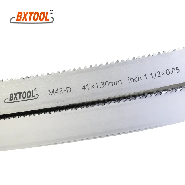 
BXTOOL M42-D Bimetal band saw blade 41mm*1.3(1 1/2*0.05 inch) for cutting soft metal 