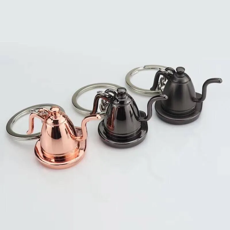 diy logo 3D mini coffee cup keychain custom coffee key chain mini cup shape keychain