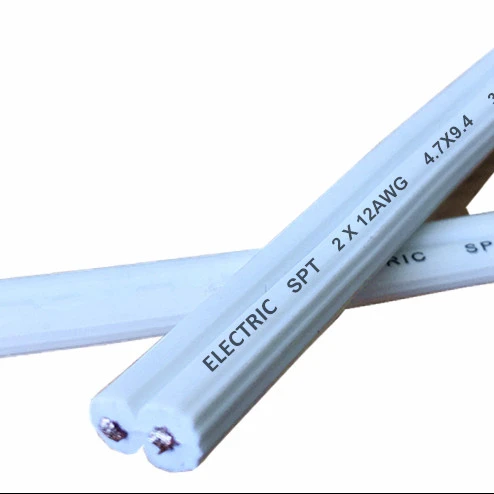 All color SPT-1 outdoor rated lamp cord 18 AWG x 2C