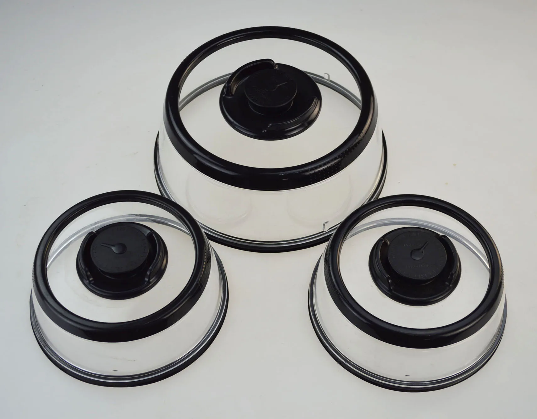 
PressDome set of 3 pieces vacuum food cover TV shopping products/ kitchen items 