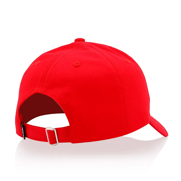 Custom Logo 100% Cotton Caps Plain Embroidered Red Baseball Cap And Hat
