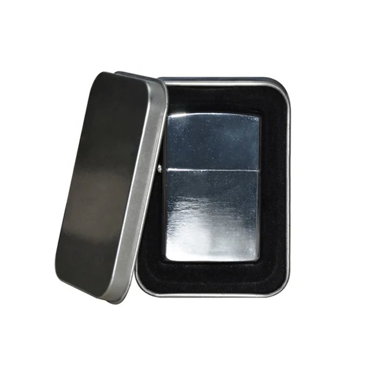 Серебряная сублимационная печать без рисунка зажигалка с покрытием пустые сублимационные металлические зажигалки для тепловой печати