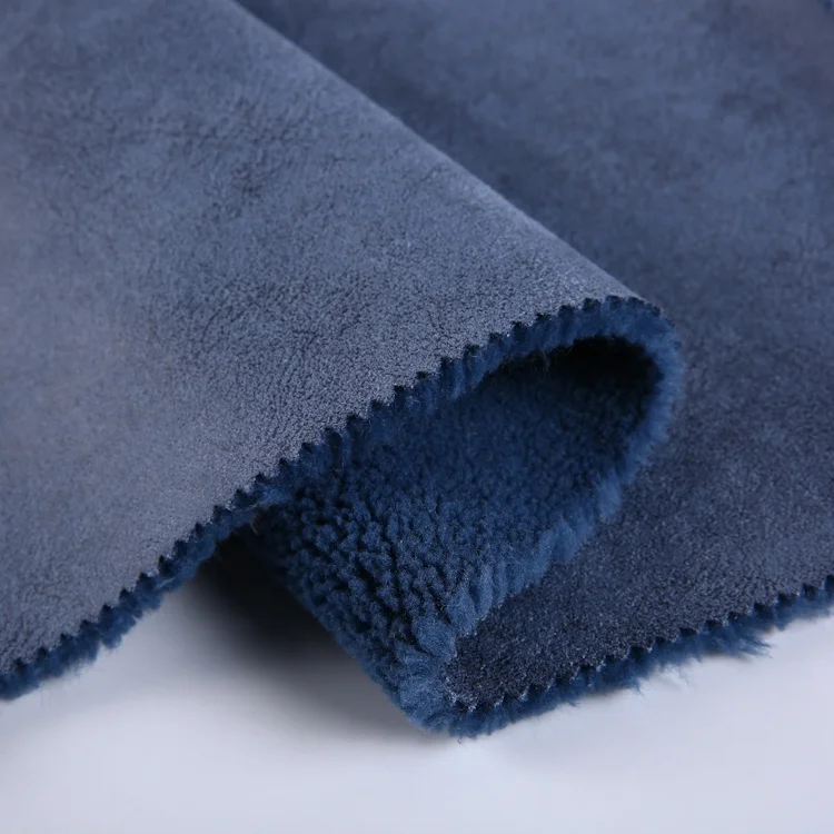 
 Тёмно-синий трикотажный уток печать замша с мехом микрофибра фольга горячая печать ткань  