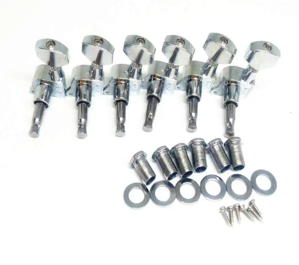 Профессиональная высококачественная Закрытая головка для гитарного станка колышки настройки струн поворотная кнопка