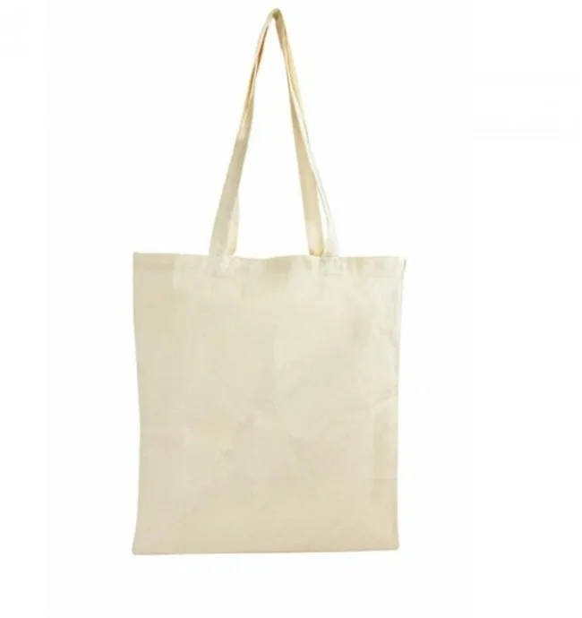 Эко переработке природных плотная белая хлопковая сумка