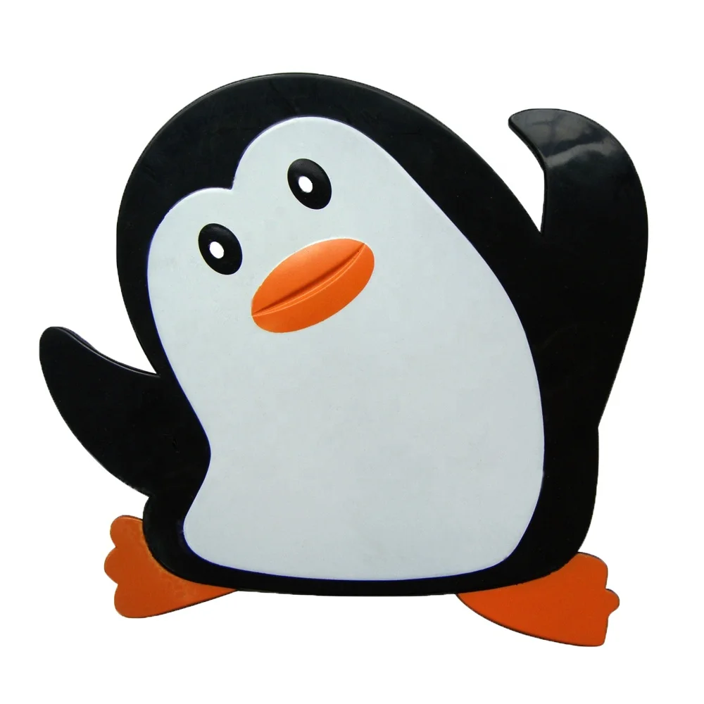 Wholesale Bathroom Safety Happy penguin PVC Bathtub Tread Mini Bath Mat for Baby Kids