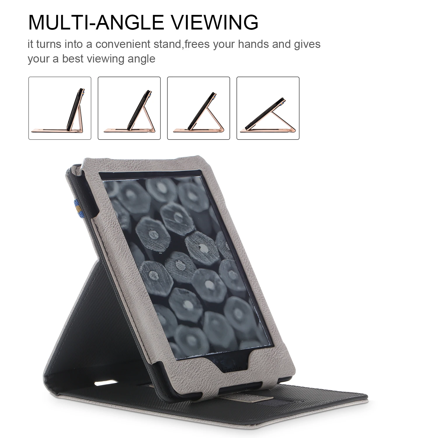 
PU leather case cover for Amazon Kindle 6 inch 2019 10th generation and kindle 2016 8th generation e-book 