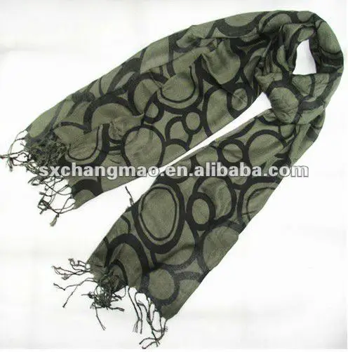 Повседневная вискоза шарф с кольца печатных