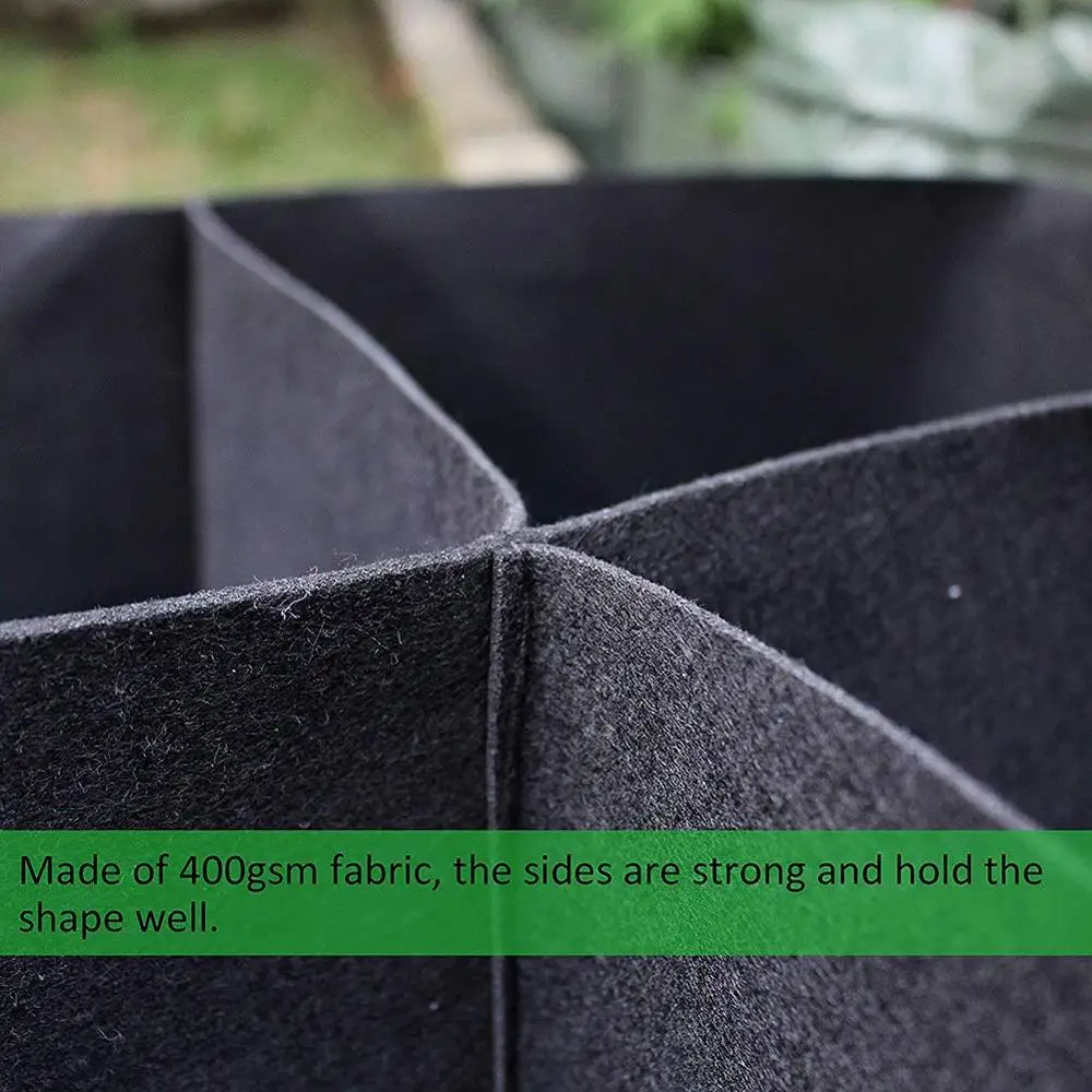 REUSABLE and DURABLE Planter Pot Square Planting Container for Plants,Flowers,Vegetables