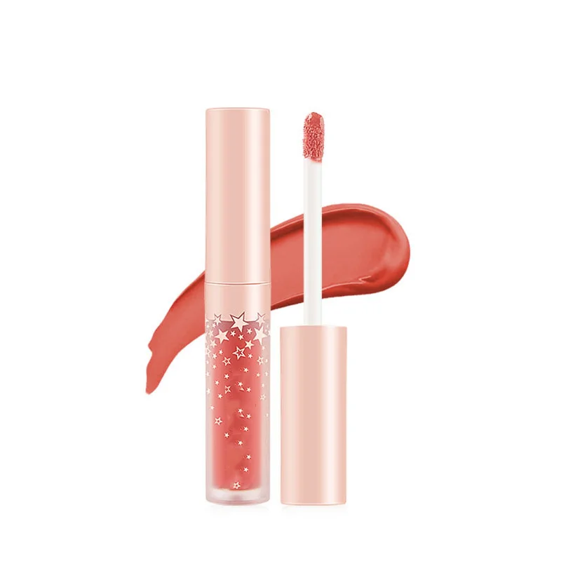 Custom long lasting matte liquid lipstick led right lipgloss with mirror