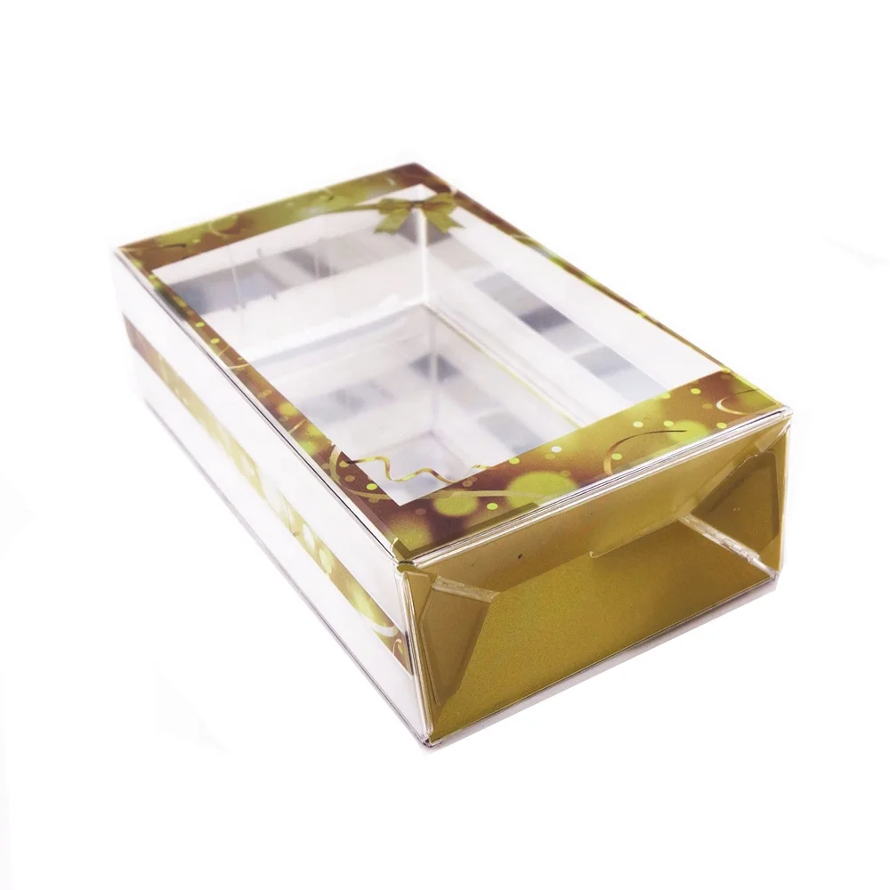 
PVC Clear Perfume Gift Fold Printed Small Clear Plastic Packaging Boxes 