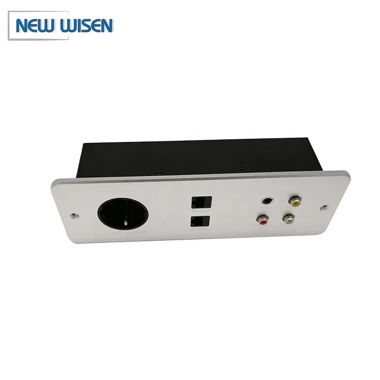 Установите высококачественную встроенную панель подключения настольные розетки