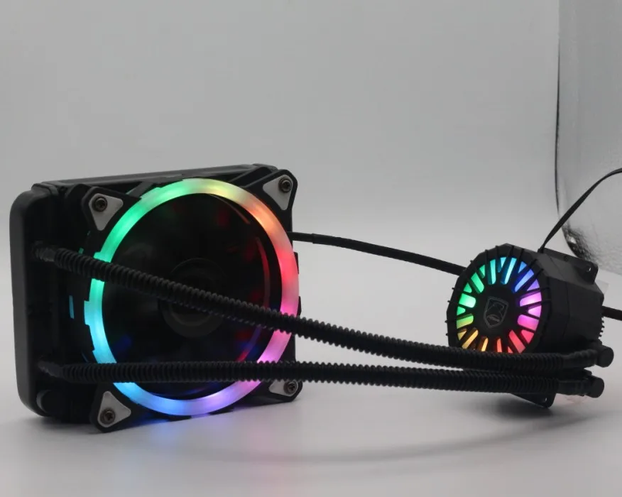 
12v Computer Case Liquid 120 Cpu RGB Fan Water Cooling with 12025 rgb cooling fan water cooling kit pc 