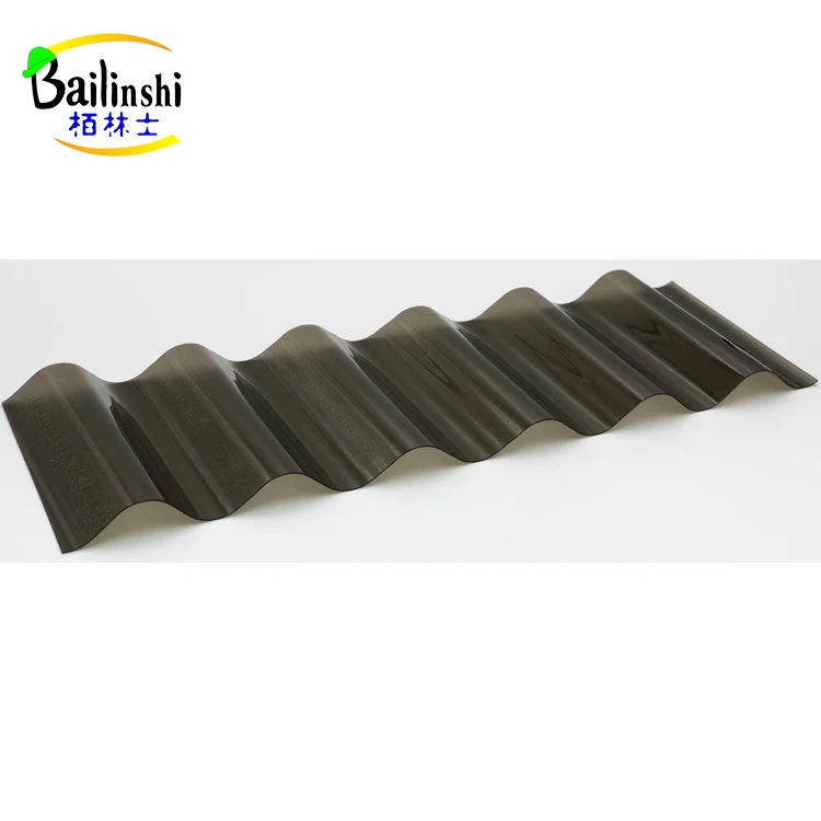 Building Materials Corrugated Sound Barrier Polycarbonate Sheet For Skylight
