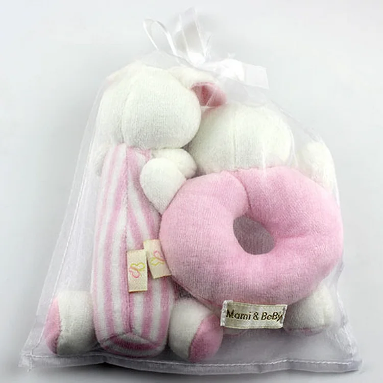 
china toys export plush baby rattle rings toy 