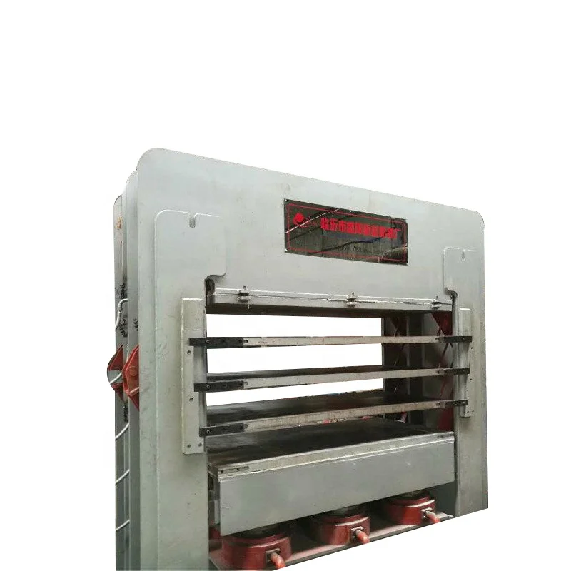 Hot press door panel skin machine