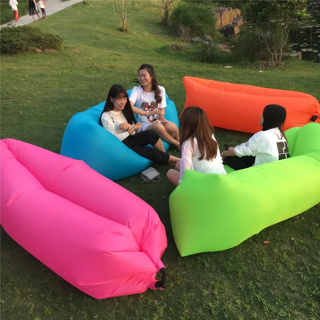 
Wholesale price beach rest sleeping lounge fast inflating air sleeping bags for summer 