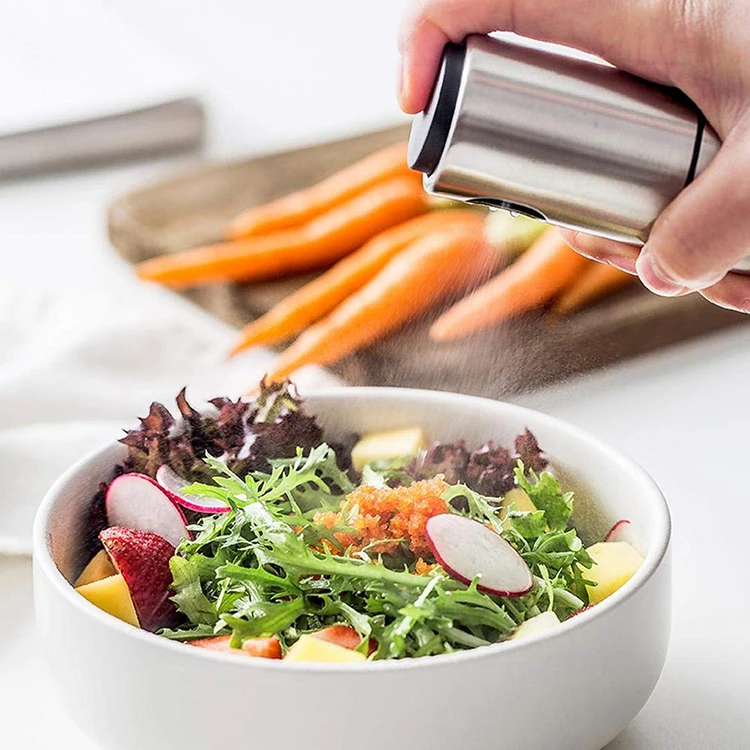 Online Top Seller Household Kitchen Gadget Spice Tools Stainless Steel Seasoning Bottle Soy Sauce Oil Water Spray Bottle