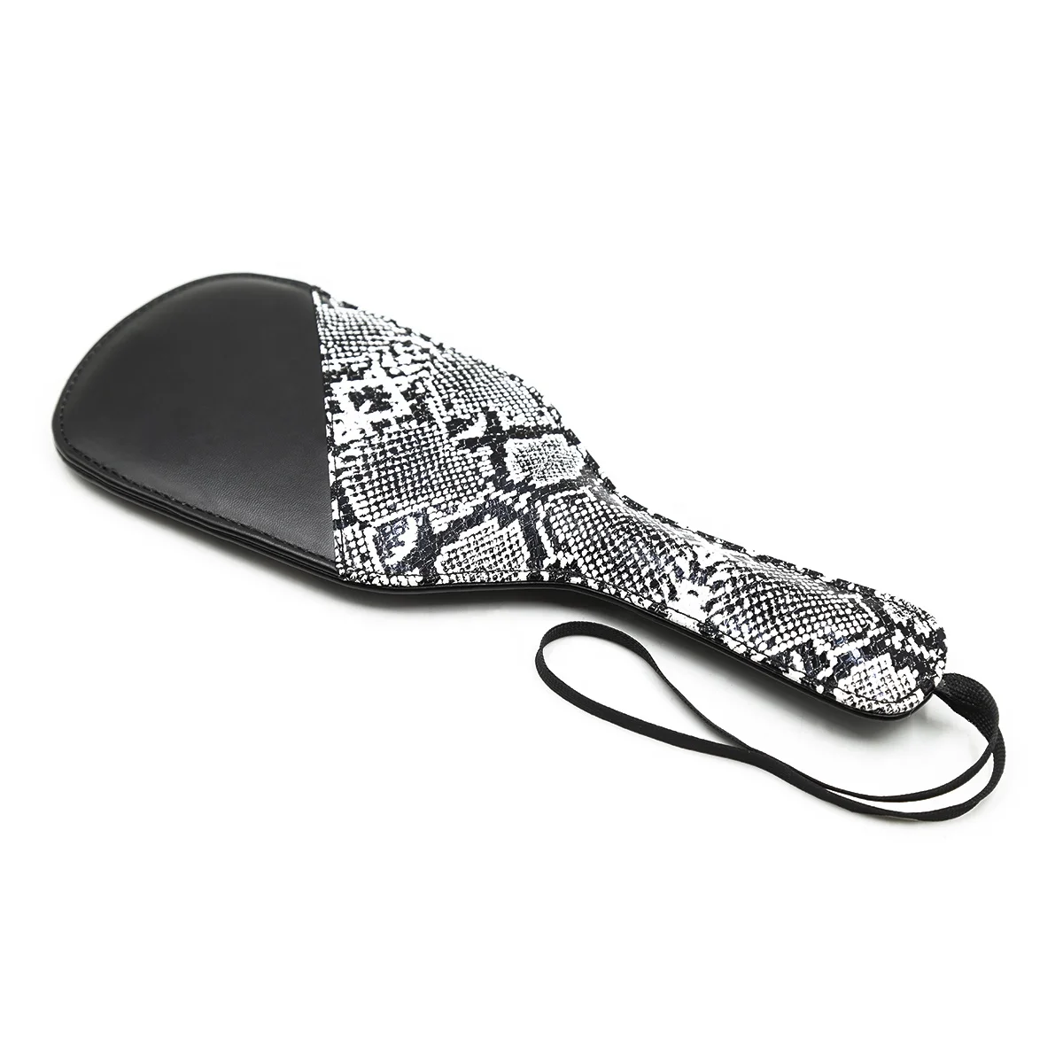 Kink Fetish BDSM Toy PVC Leather Snake Skin Pattern Slave Spanking Paddle With a Handle
