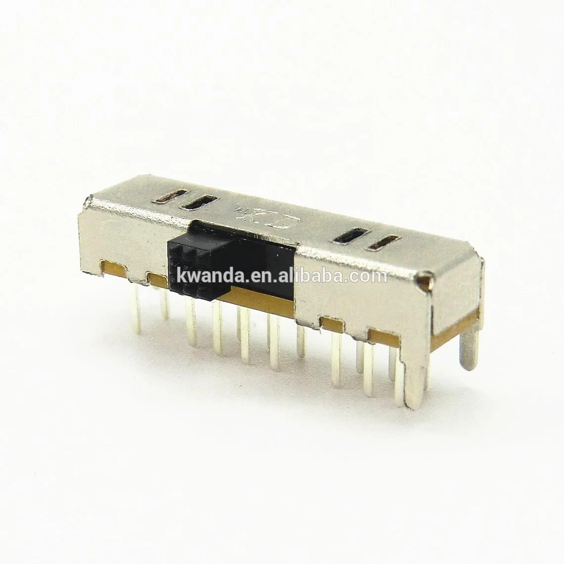 Монтируемый на печатную плату под 3 Way 4p3t электрические ползунковый Переключатель миниатюрный раздвижной вкл/выкл 3 позиции мини ползунковый переключатель