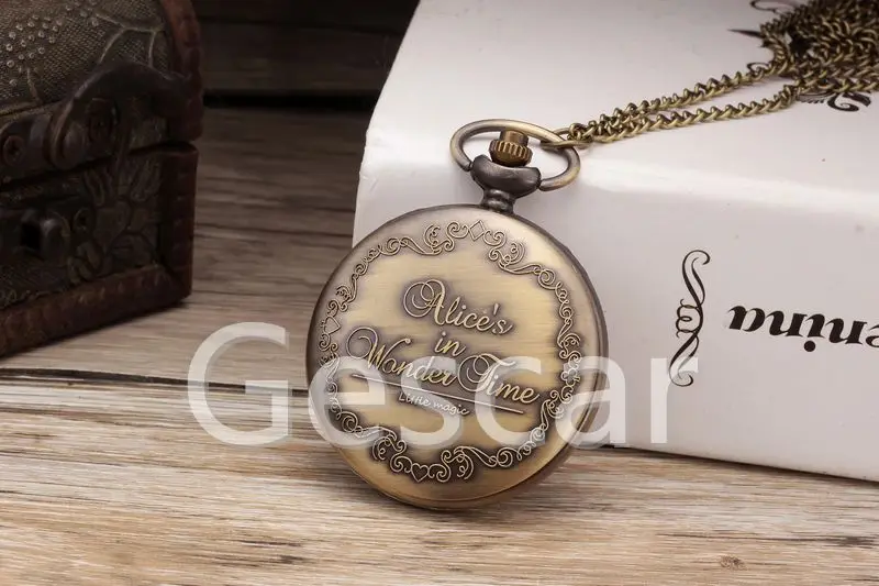 
Cheap Chain watches vintage new style pocket watch hollow out visible quartz pocket watch 