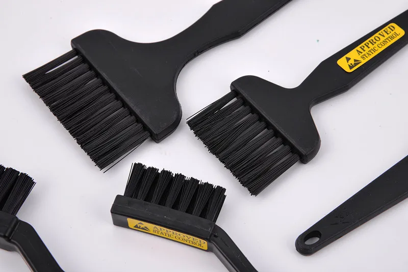 Professional wholesale cleaning PCB electronic product cleanroom black PVC ESD anti static brush