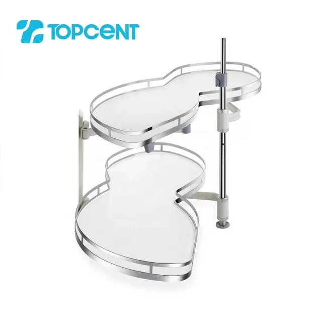 Topcent оптовая продажа металлические столовые приборы кухонный шкаф мягкие скользящие Угловые корзины из проволочной сетки качели для