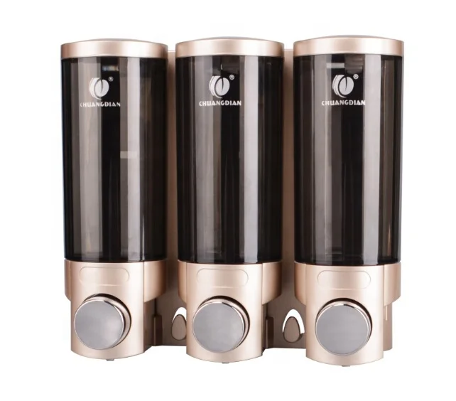 300ml Triple Chamber Wall Mounting Shower Soap Dispenser CD-3006A