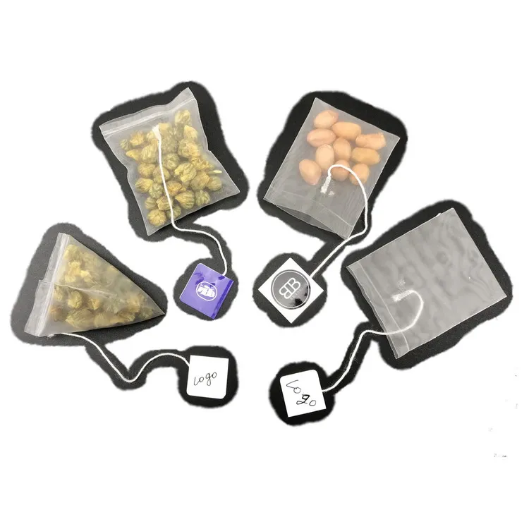 50000 Pcs Custom Made Your Logo Empty Pyramid Pla Biodegradable Corn Fiber Empty Tea Bag