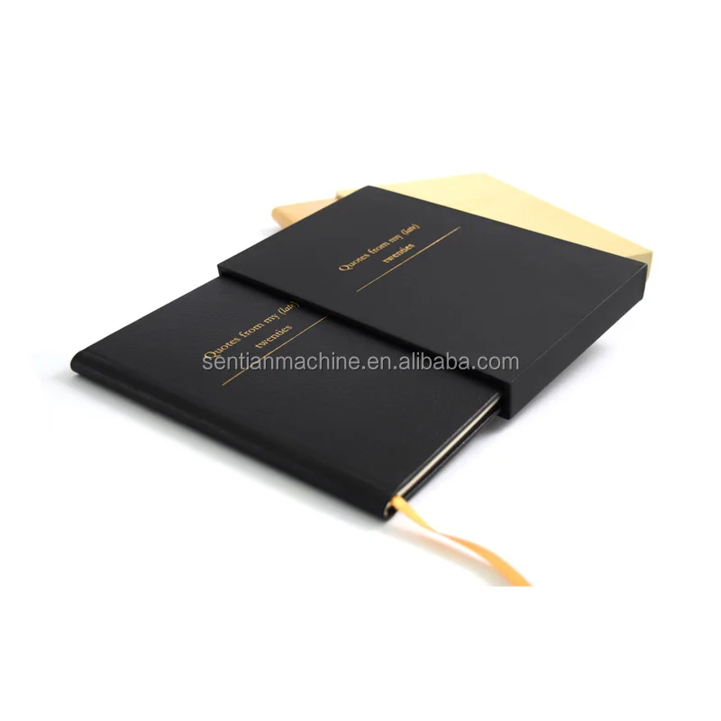 China marketplace automatic gluing hard cover calendar book making machine