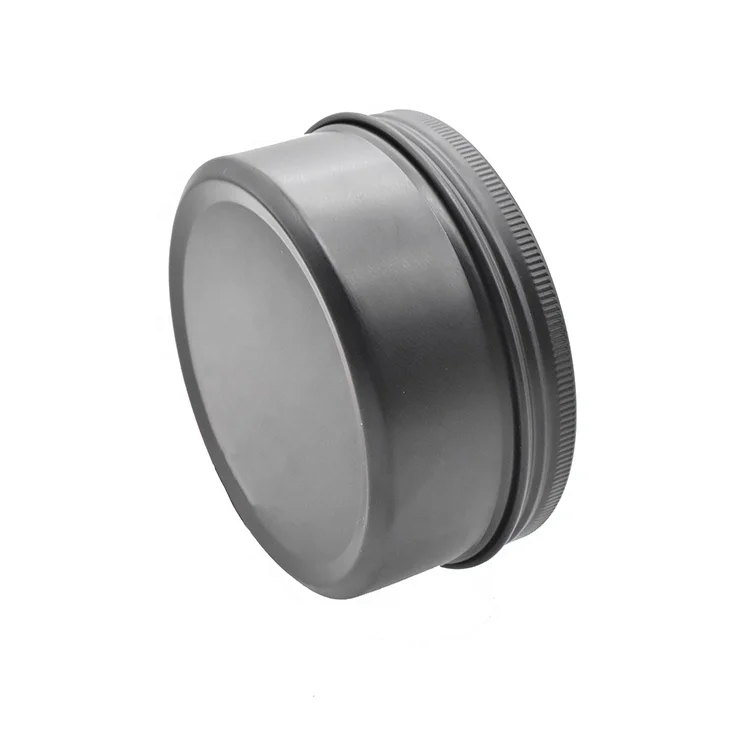 round aluminum candle cans 15ml 30ml 50ml 60ml 100ml 150ml 200ml 250ml matte black aluminum tin box