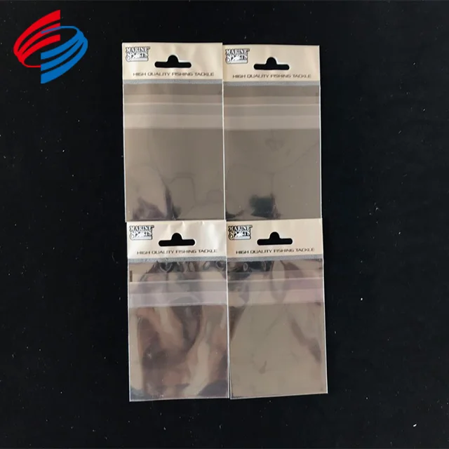 High quality OPP Plastic Bags With Adhesive Tape and Hang Hole/OPP Header Cards Plastic Bag