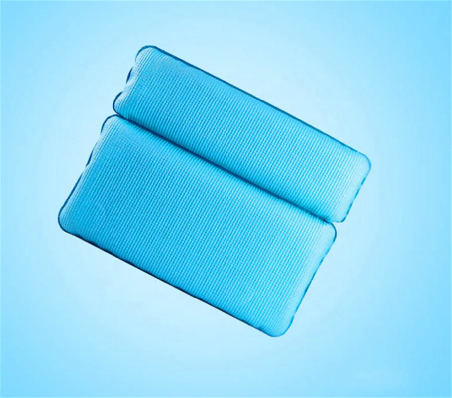 PVC foam sponge bathtub pillow bathroom headrest sucker bath head pillow bath pillow with suction cups