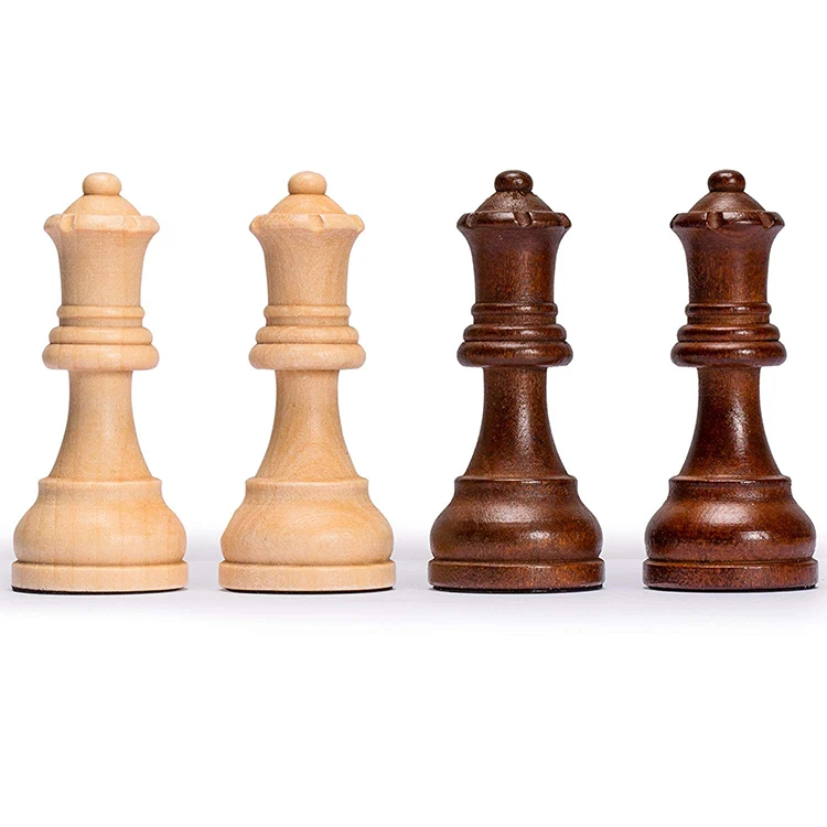 Wholesale popular high quality antique wooden 3 in 1 folding board game chess pieces set with wooden box