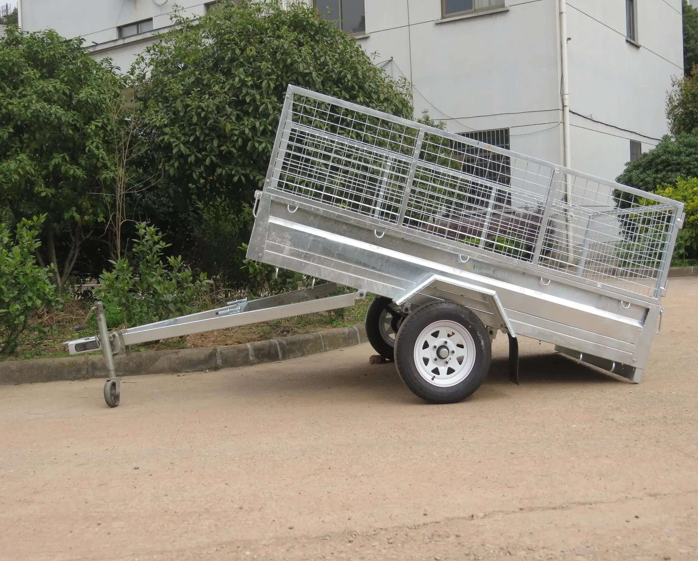 New Zealand standard easy tilting single axle box trailer