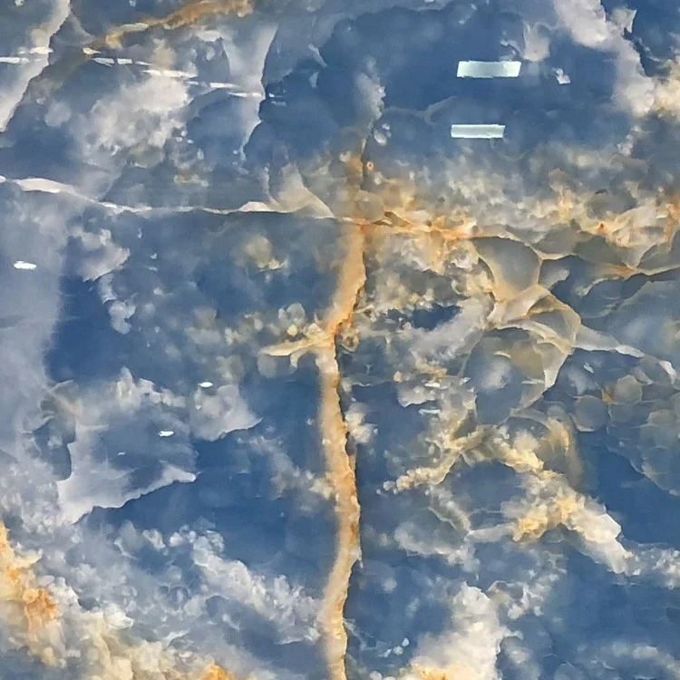  Высокое качество m2 цена прозрачный оникс облицовка стен синий из мраморного оникса