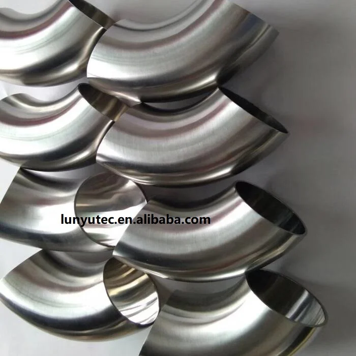 Stainless Steel Sanitary Welding Short Elbow Fittings For Food Industry 3A DIN SMS ISO