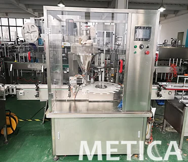 Complete  automatic pepper dry powder filling capping and labeling machine