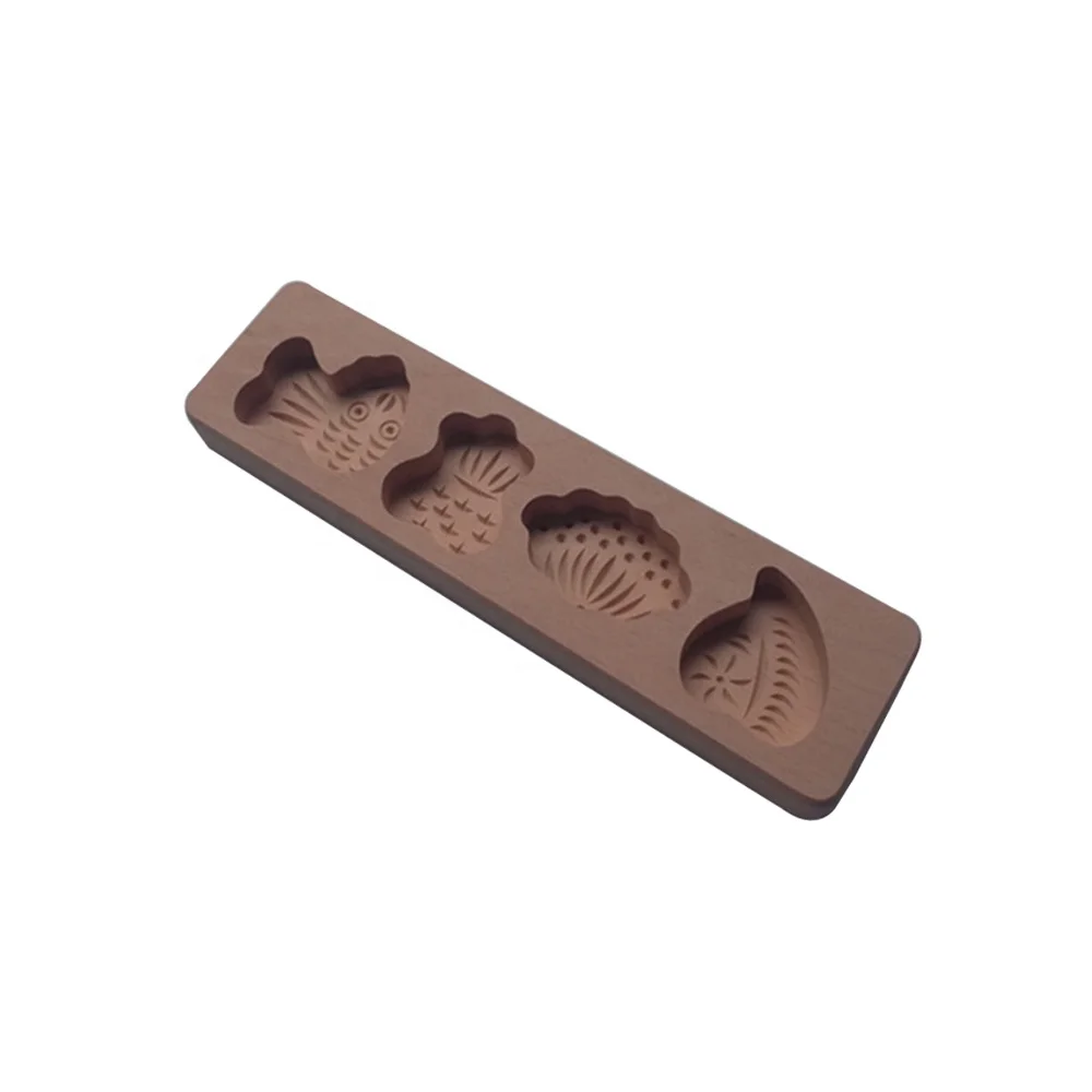 Baking Mold Biscuit Chocolate Muffin Handmade Soap Molds Wooden DIY Mooncake Mold