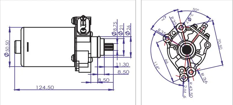 motorcycle parts starter motor 12v