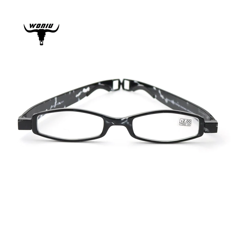 QM11 ultralight portable 360 degree rotating senior citizens presbyopic UV protection anti blue light reading glasses 2021