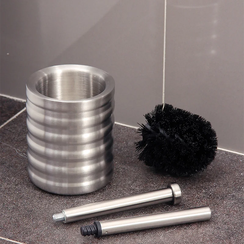 Bathroom Toilet Brush Holder Set Stainless Steel Toilet Bowl Cleaner Brush with Stand Bathroom Accessories Cleaning Tools